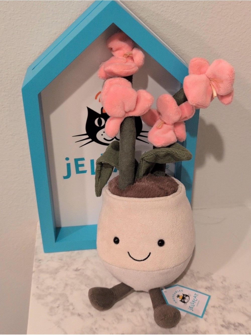 Jellycat Amuseables Pink Orchid* RETIRED 1/1/2026** BNWT 100% Authentic - Picture 6 of 11